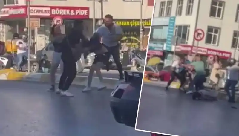 Esenyurt'ta Motosikletli Kadınlara Yönelik Şok Eden Dayak Olayı