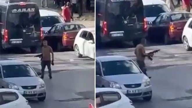 Başakşehir'de Korku Dolu Anlar: Pompalı Tüfekle Yolu Kapatan Adam Panik Yarattı