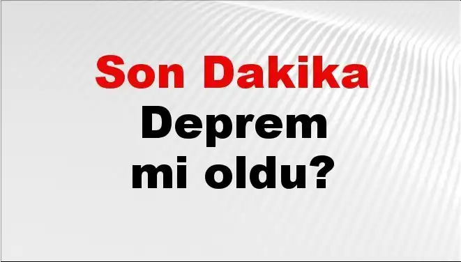 İzmir'de Deprem! Son Dakika Gelişmeleri ve Detaylar Burada