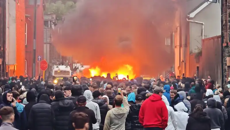 Kuzey İrlanda'da Cinsel Saldırı Protestoları Alev Alev: Evler Yakıldı