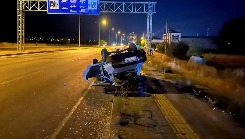 TIR'ın Önünde Takla Atan Otomobil: Korkutan Kaza Detayları