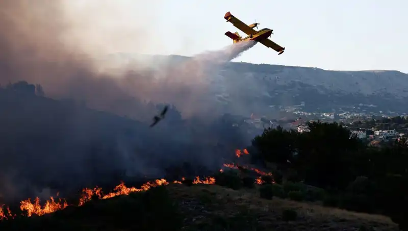 Sakız Adası'nda Kontrol Altına Alınan Orman Yangını: Son Gelişmeler