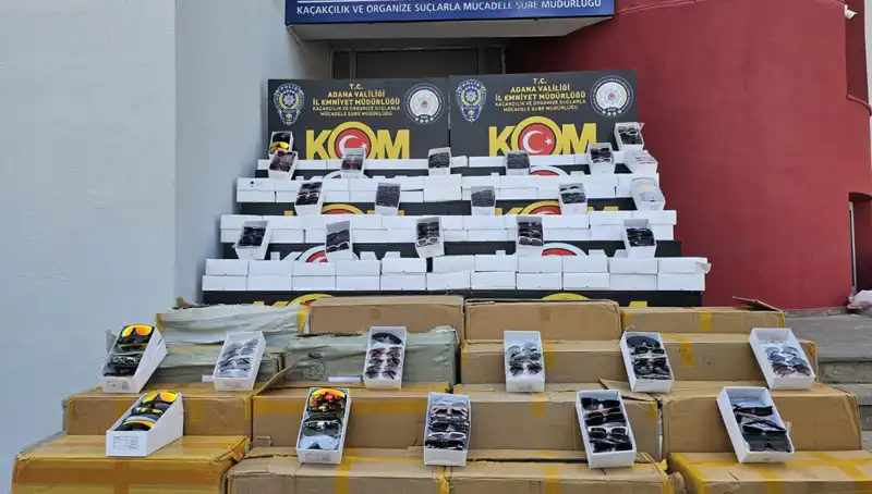 Adana'da 12 Bin Kaçak Güneş Gözlüğü Ele Geçirildi: İşte Detaylar!